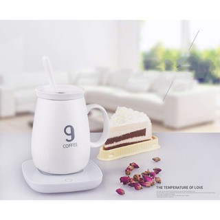 đế hâm nóng điện từ tặng ly sứ cao cấp POLLE 9 Coffee - HanruiOffical