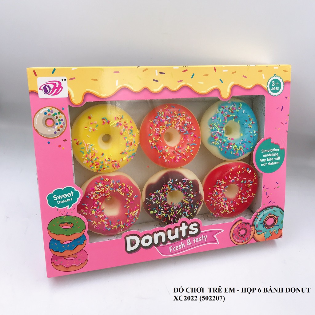 ĐỒ CHƠI  TRẺ EM - HỘP 6 BÁNH DONUT XC2022