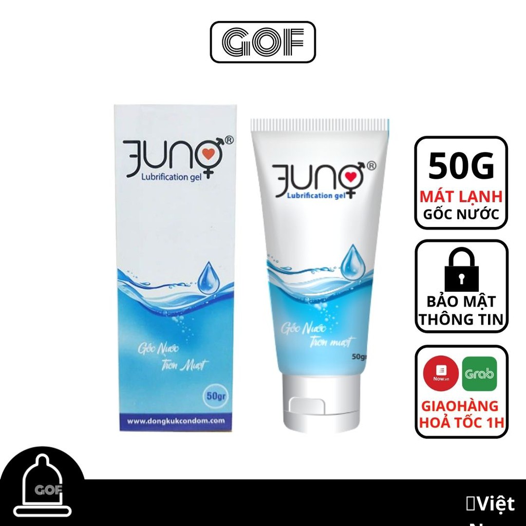 Gel bôi trơn gốc nước Juno mát lạnh 50g - Chính Hãng - GoF Store