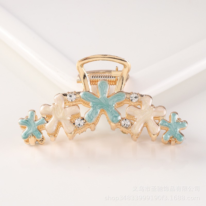 Kẹp tóc FREESHIP Giảm 1k Khi Nhập [GENZ123] Kẹp Tóc Kim Loại Đính Hoa Sang Trọng