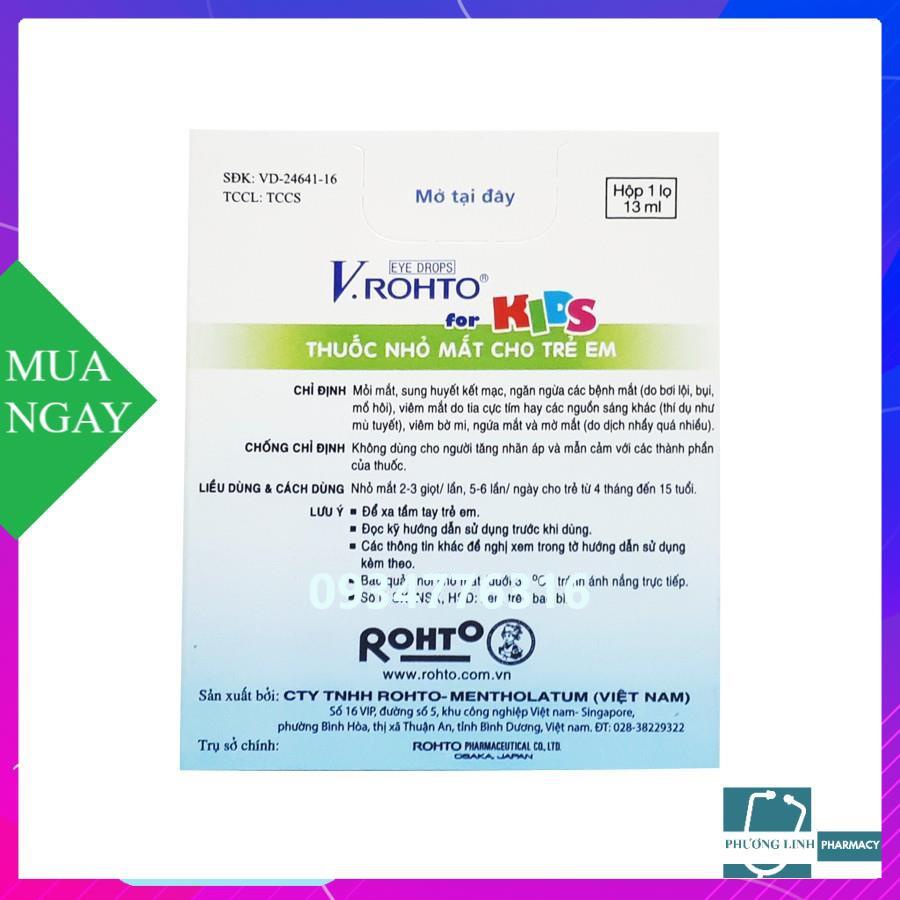 Nước nhỏ mắt VRohto Kid - dinh dưỡng cho mắt bé