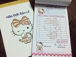 Combo hoá đơn bán hàng cute 1 liên (shop Chuongvang)