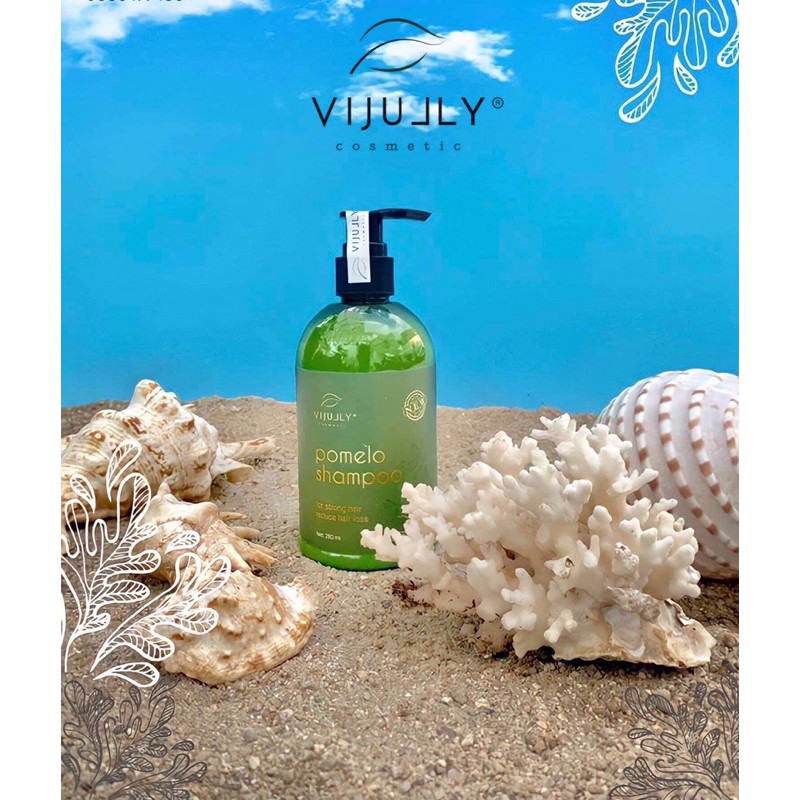 ViJuly Cosmetic |Combo Gội bưởi 280ml + dầu dưỡng tinh dầu bưởi 120ml + xả hoa cúc 280ml