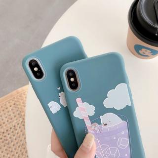 Phone Case Cute Bare Bears For iphone11pro max SE 2020 iphone 6S iphone 7plus iphone 8Plus iphone XS iphone XR XSMax Soft Phone Case Cover