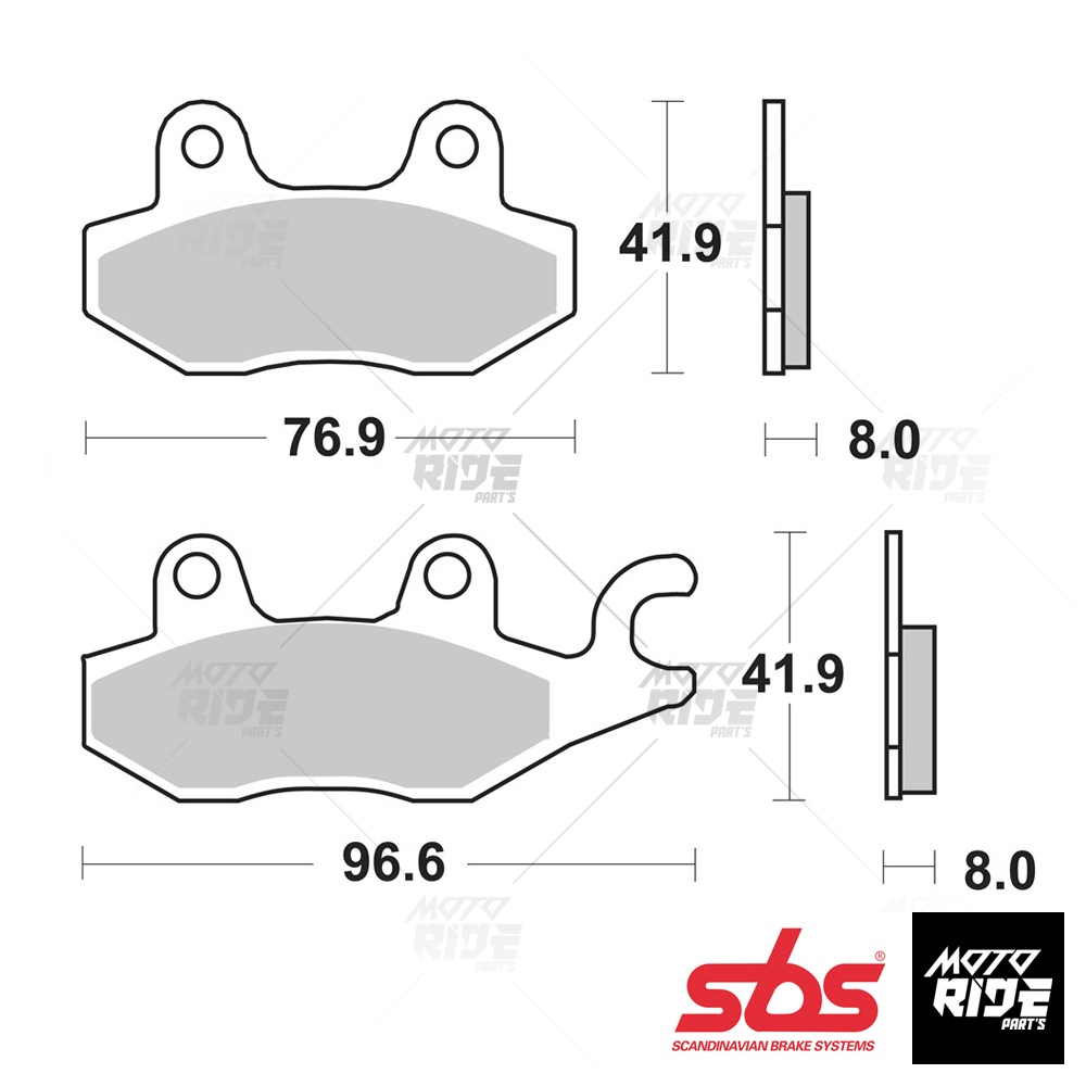 SBS 638LS BỐ THẮNG PHANH STREET SINTER