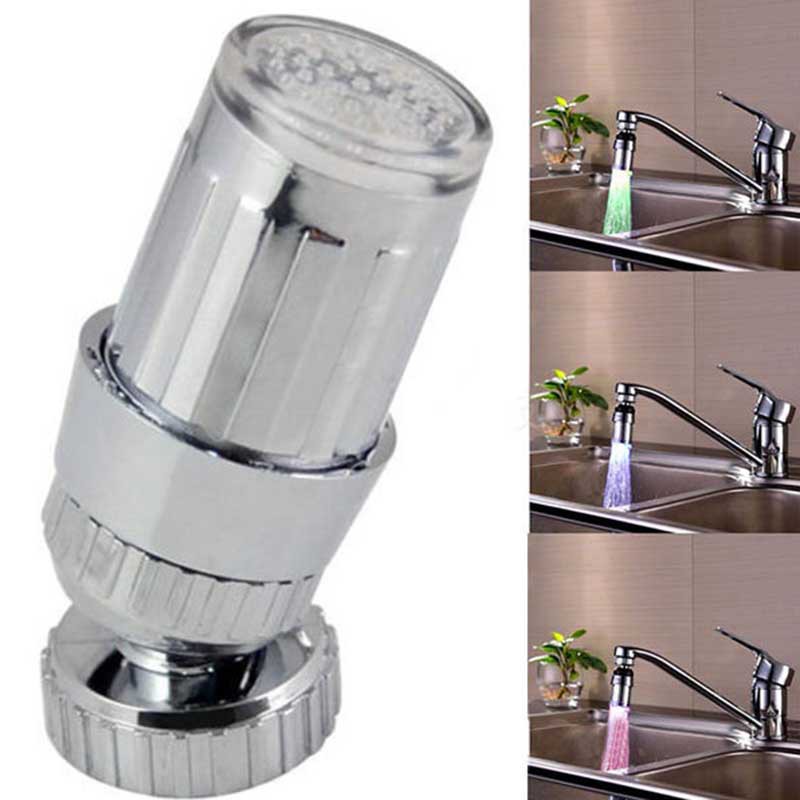 Vòi lọc nước 360° có đèn LED RGB cảm biến 3 màu thay đổi theo nhiệt độ