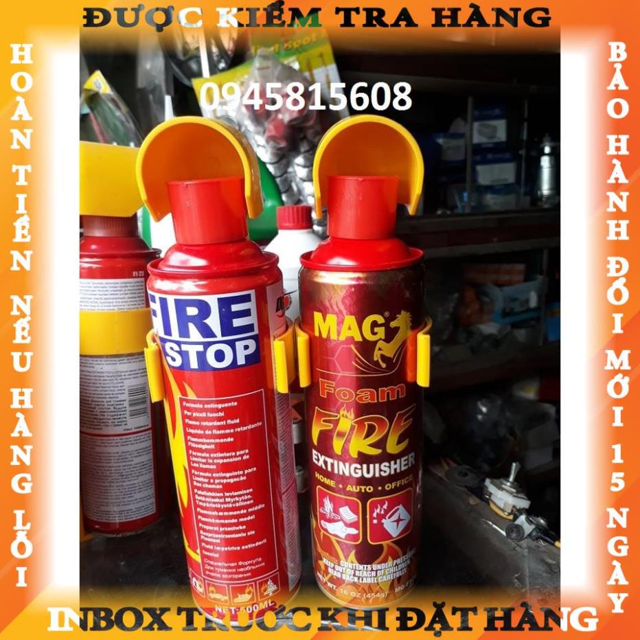 Bình cứu hoả 500ml dạng xịt. Bình chữa cháy mini FireStop lethanh