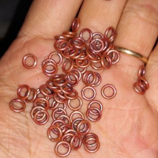 Phụ kiện làm bẩy giò gà.combo 100 cái /100k( khoen để làm giò bẩy gà) khoen đồng