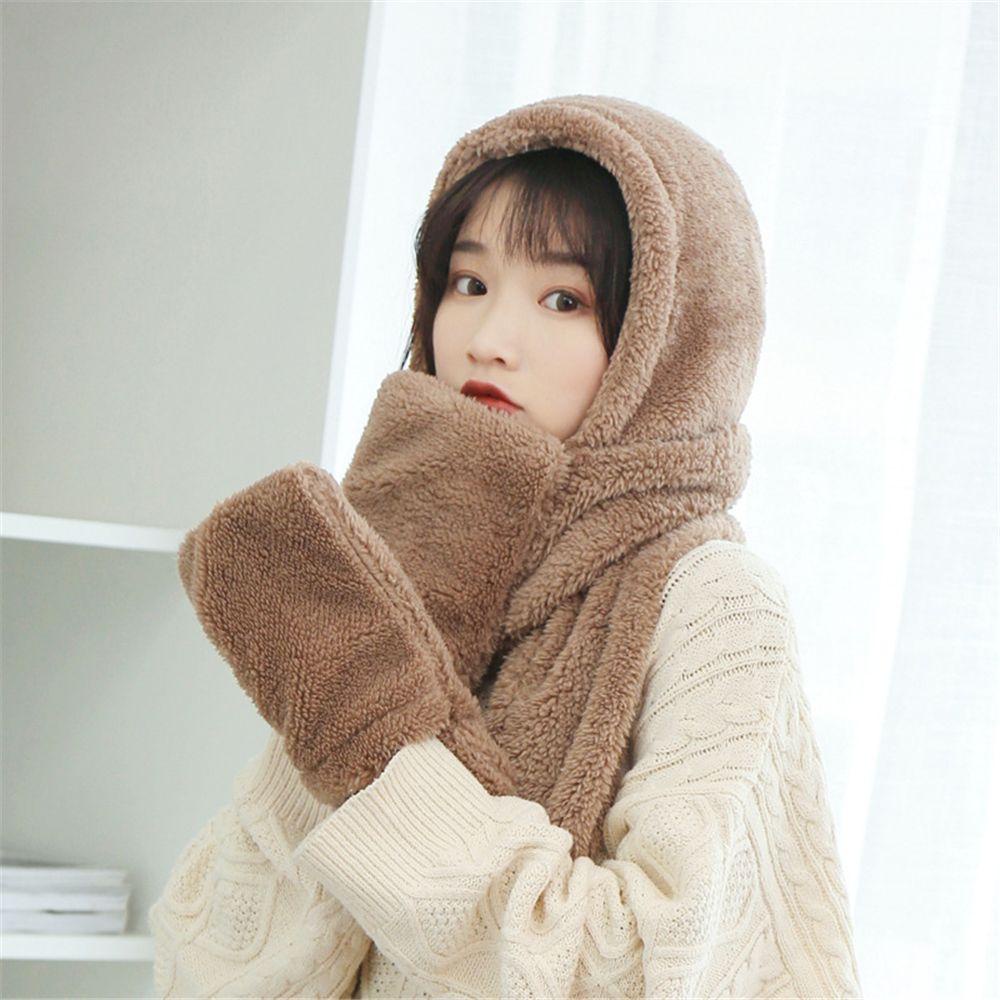 Mũ Beanie Giả Lông Thú Giữ Ấm Mùa Đông Thời Trang Cho Nữ