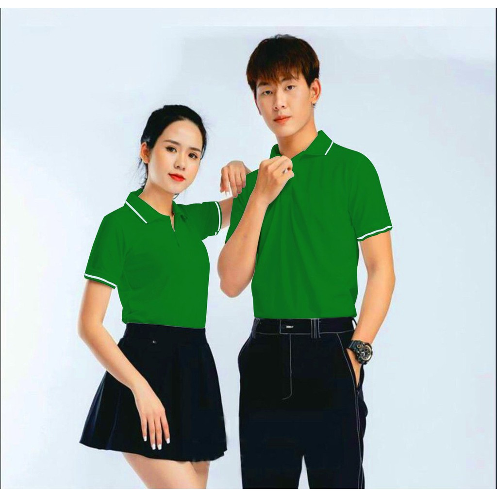 Áo thun nam nữ cổ trụ chất liệu mè thể thao Vải dày mịn Hàn Quốc HOT TREND | BigBuy360 - bigbuy360.vn