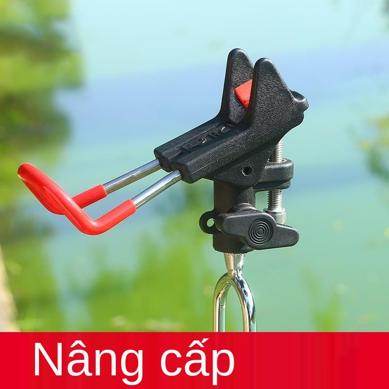 Giá đỡ cần câu bằng kim loại hoàn toàn được lắp vào cá lưỡng năng quay tay đa năng, truyền thống pháo đài