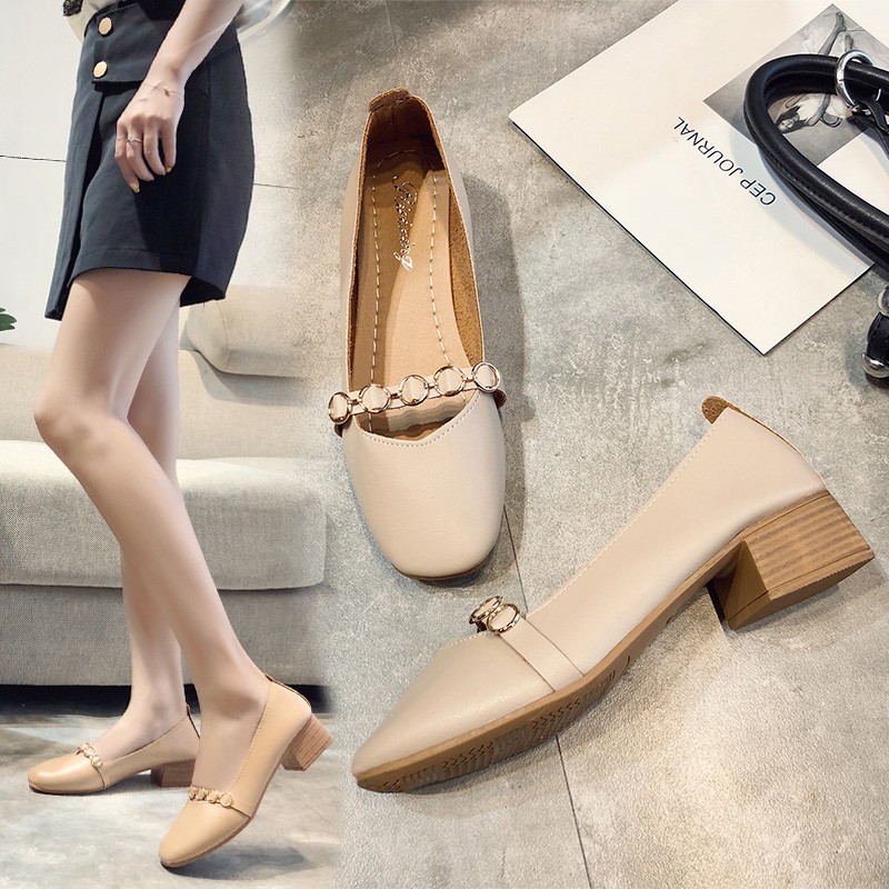 Giày Búp Bê Nữ Mũi Vuông Thời Trang Hàn Quốc 2021 | BigBuy360 - bigbuy360.vn