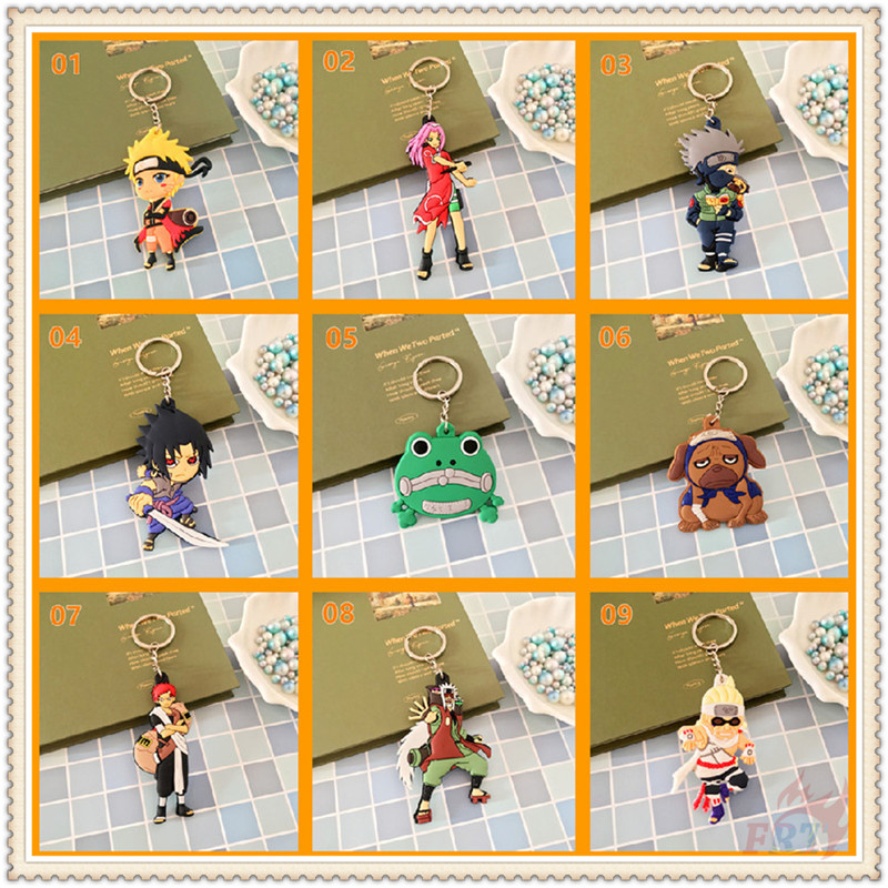 1 móc khóa silicon hình nhân vật phim Naruto