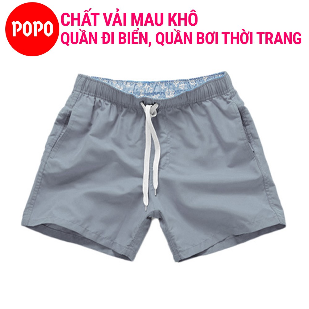 Quần tắm biển cho nam đi bơi POPO ST1 kiểu ngắn short thể thao chất vải mau khô | WebRaoVat - webraovat.net.vn