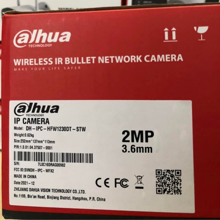 Camera ip wifi Dahua 2.0Mp ngoài trời IPC-HFW1230DT-STW đàm thoại 2 chiều, phát hiện chuyển động