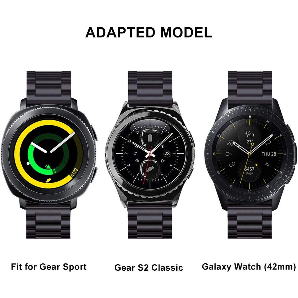 Dây đeo đồng hồ inox 20mm cho Samsung Galaxy Watch 42mm/ Gear S2 Classic/ Galaxy Watch Active/ Active 2
