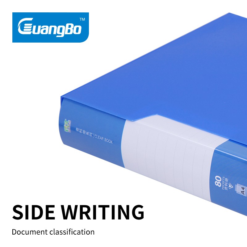 File lá kèm hộp bìa nhựa A4 80/100 lá Guangbo A3180/A3181