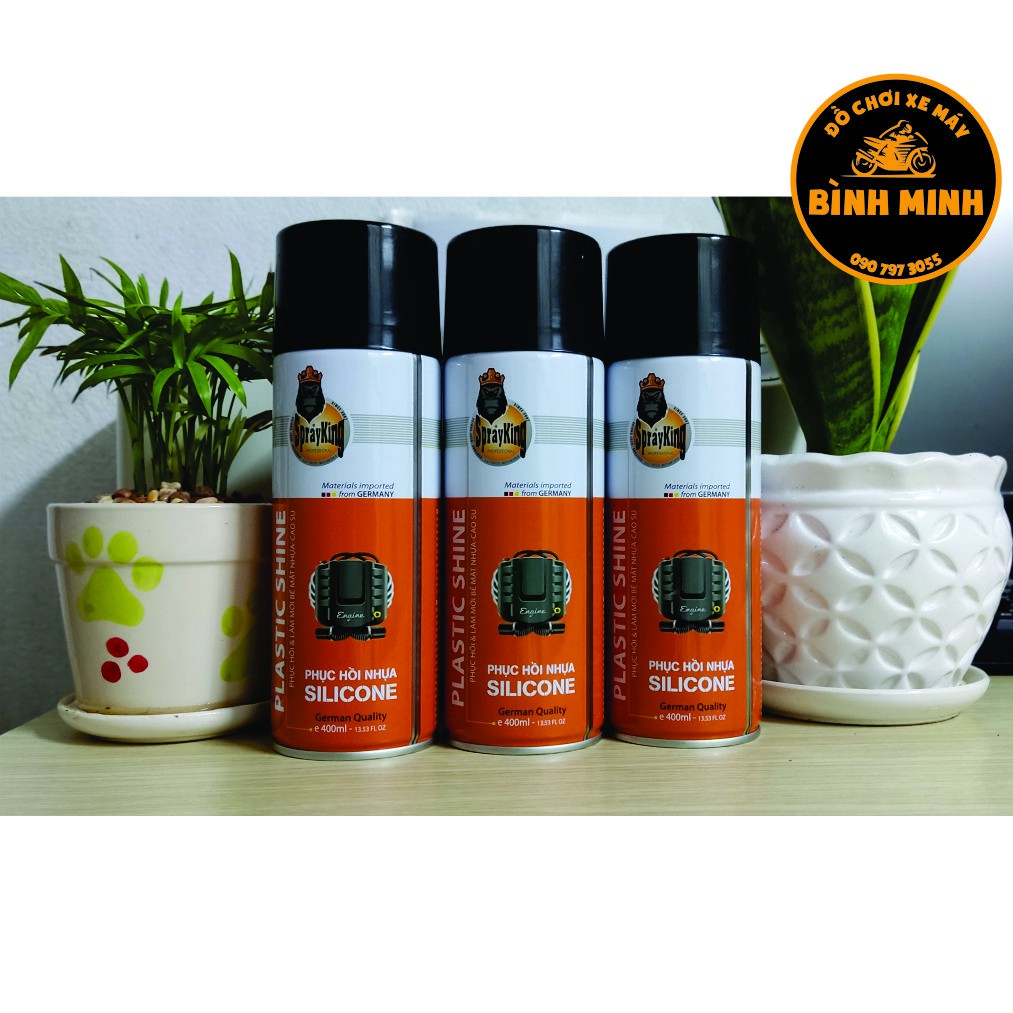 [Rẻ Vô Địch] Phục hồi nhựa nhám, dưỡng đen dàn nhám SprayKing 400ml công nghệ Đức giá Việt Nam.