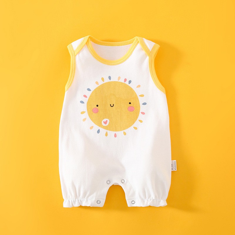 Vải CAO CẤP] Body Sát Nách cho bé chất Cotton Mềm Mịn mẫu quần áo sơ sinh Bé Trai Bé Gái siêu dễ thương 0 đến 12 tháng