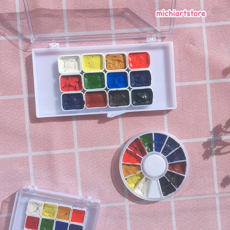 [Michi Art Store] [Quà tặng] Màu nước Pebeo Watercolour 12 màu
