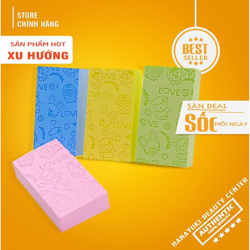 Bông tắm miếng kỳ ghét tẩy tế bào chết da tạo bọt siêu sạch hàn quốc - Hanayuki Asia