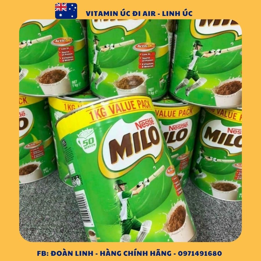 Sữa Milo Úc 1kg, Hàng chuẩn Úc,Sữa Milo nội địa Úc 1kg