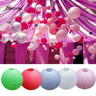 Lồng đèn giấy nhiều màu trang trí size 30cm 40cm.20cm