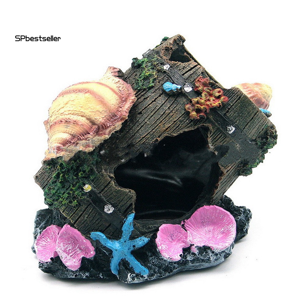 Ống vỏ ốc nhân tạo trang trí bể cá tiện dụng