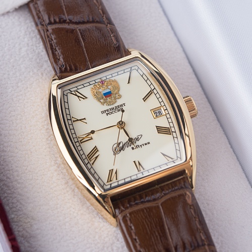 ĐỒNG HỒ nam POLJOT PRESIDENT - Tổng Thống Nga Mặt Oval số Vạch - Bảo hành 24 tháng