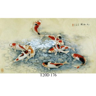 Tranh dán 3D bể cá cảnh