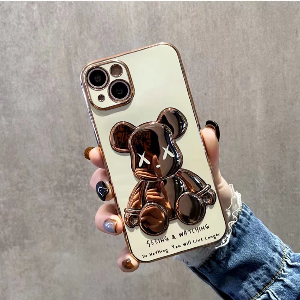 Ốp Điện Thoại In Hình Gấu 3d Cho iphone 13 Pro Max i13 13pro 11 Pro Max i11 iX Xs XR Xs Max 7plus 8plus 12Pro 12 Pro Max