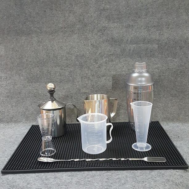 Combo 8 dụng cụ pha chế dùng cho quầy cà phê, barista