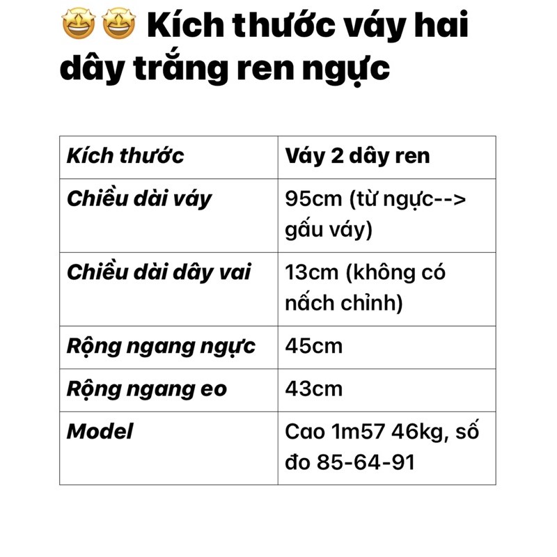 Váy 2 dây trắng ren xinh (ảnh thật shop chụp kèm video)