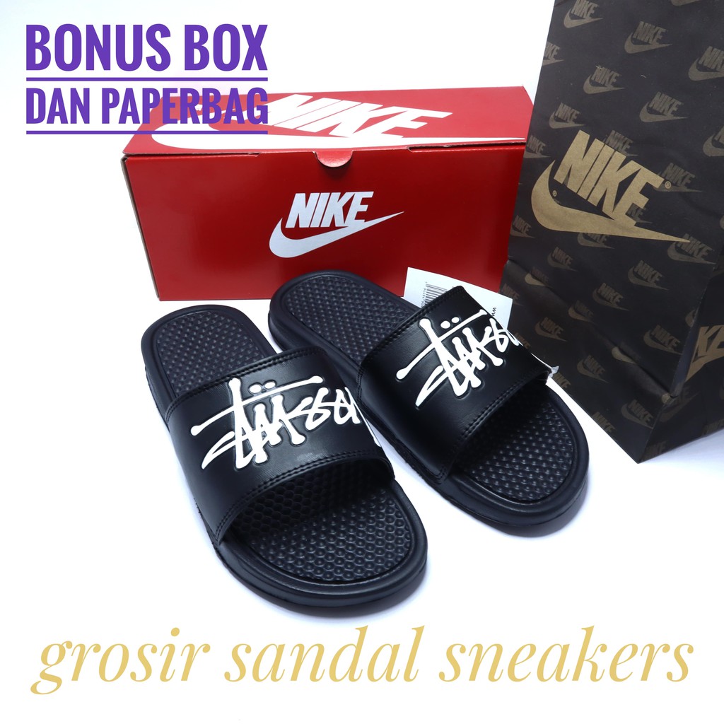 Dép Nike Benassi X Stussy Thời Trang Cho Nam Nữ