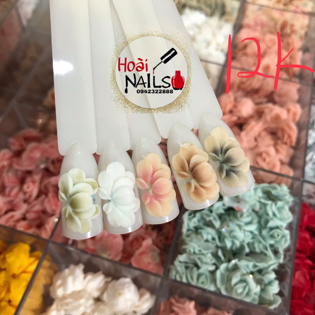 Cúc ombre ( 1b) - Phụ kiện Nail