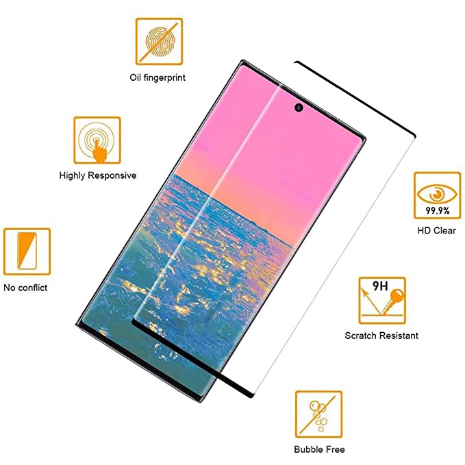 Miếng kính cường lực bảo vệ màn hình điện thoại cho Samsung Galaxy ss S24 S23 S21 FE Note 20 Ultra 10 10+ S20 Ultra S10 S10+ S20+ Plus 5G