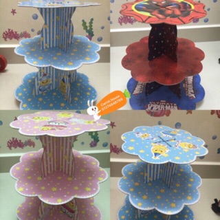 Kệ bánh cupcake 3 tầng nhiều hình