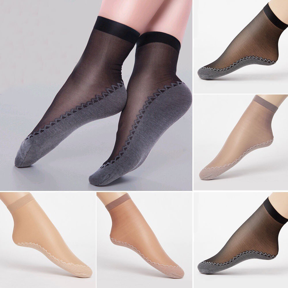 Vớ co giãn đa sắc và chống trượt dành cho nữ