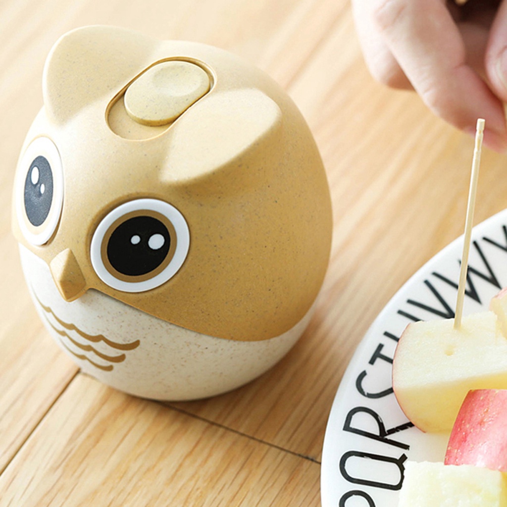 Hộp Đựng Tăm Xỉa Răng Tạo Hình Cú Dễ Thương