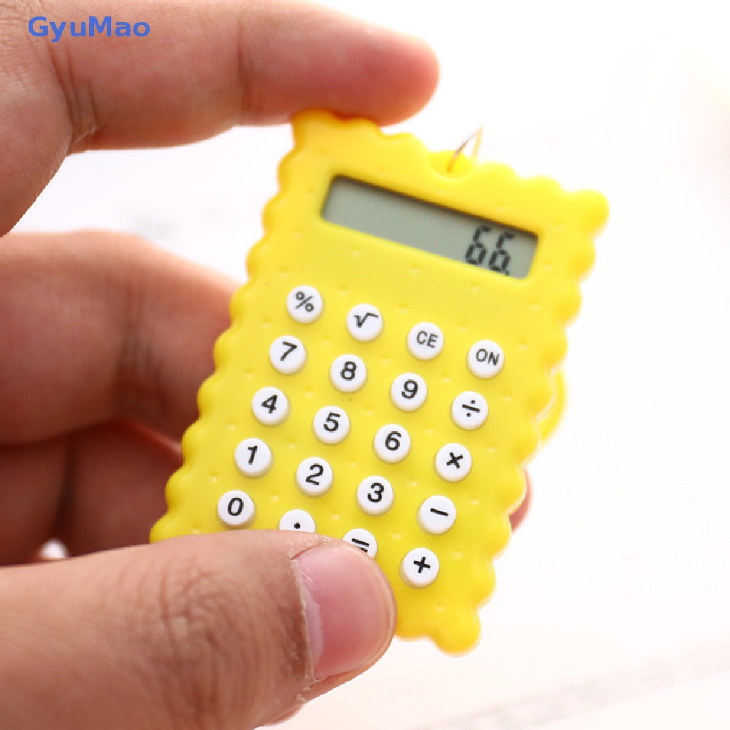 Máy Tính Điện Tử Mini Hình Bánh Quy Cho Học Sinh