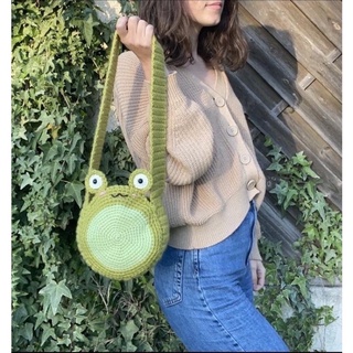 Túi len handmade con ếch🐸