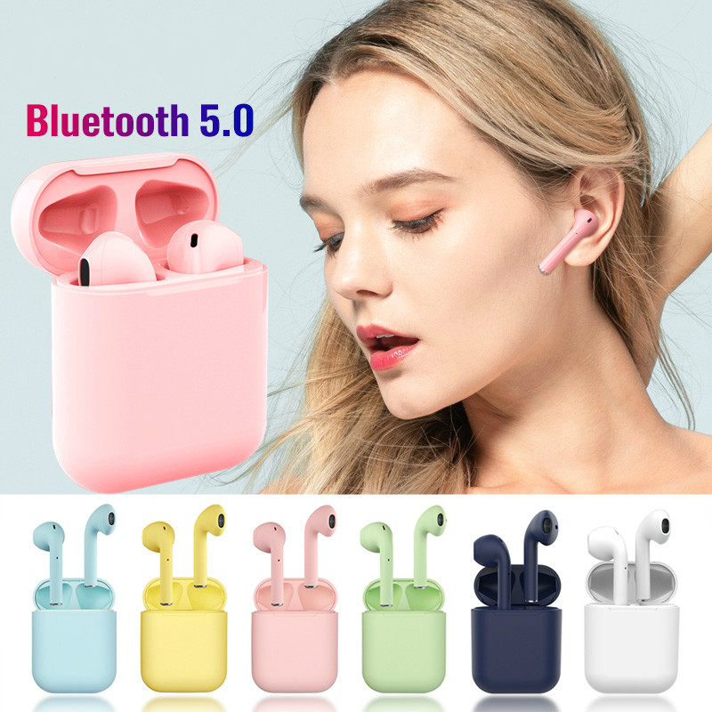 Tai Nghe Nhét Tai Ankndo Tws I12 Inpods Bluetooth 5.0 Cảm Biến Âm Thanh Cho Android iOS 