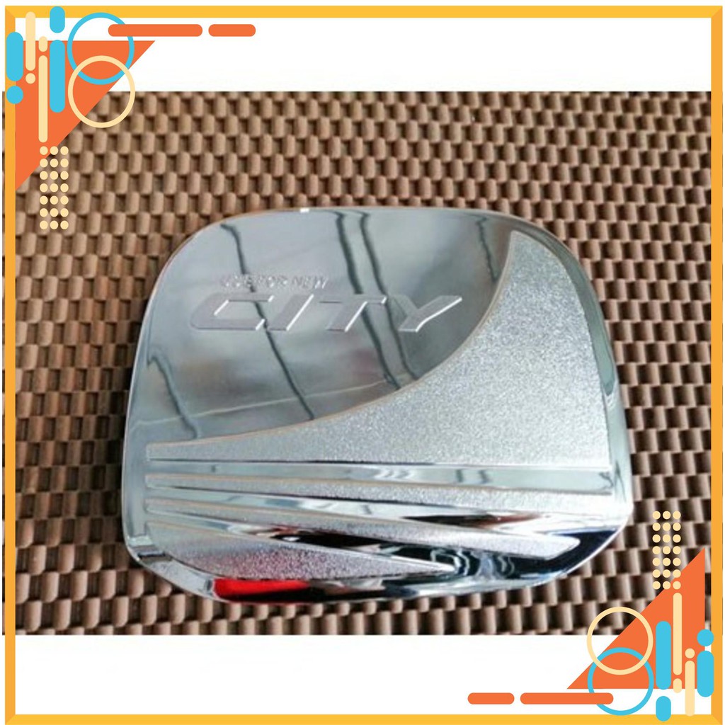 Ốp nắp bình xăng xe Honda City 2018-2020 mạ crom cao cấp