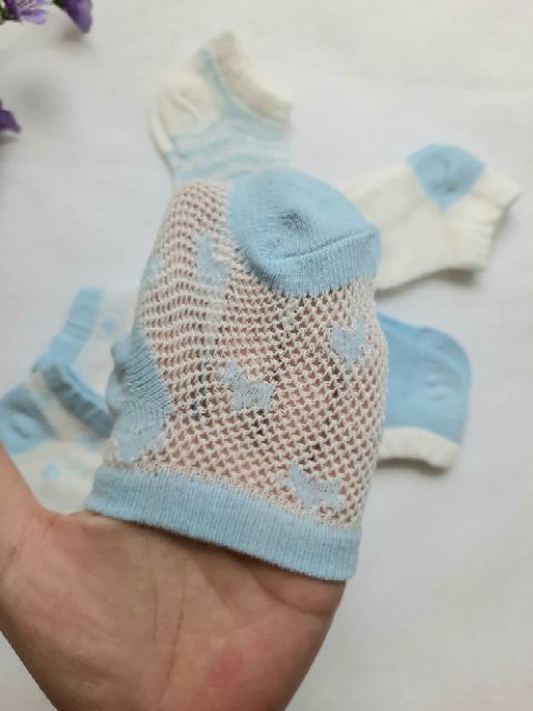 Sét 5 đôi tất lưới cho bé  - Vớ em bé