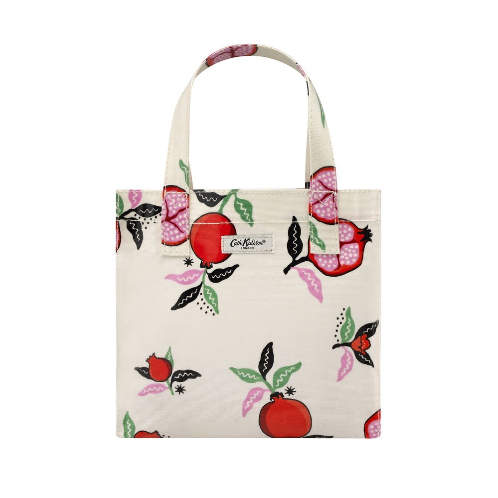 Cath Kidston - Túi đeo tay/Small Bookbag - Pomegranate - Cream -1049022