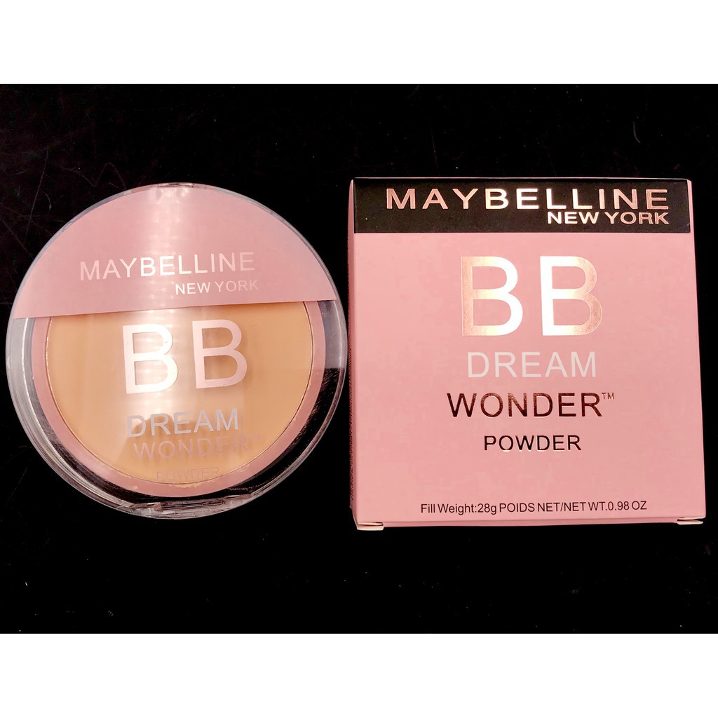 Phấn phủ kìm dầu 2 tầng dạng nén Maybelline Dream Wonder powder có bông phấn