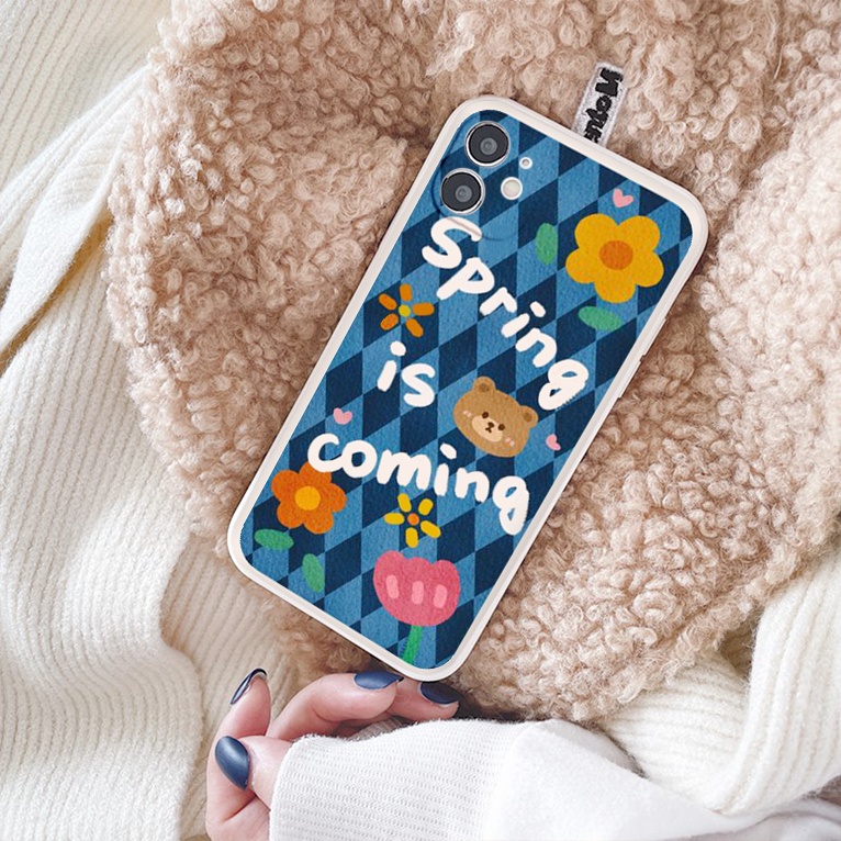 Ốp lưng iphone cạnh vuông lỗ camera CARO XANH THAN ốp iphone 6/6splus/7/7plus/8/8plus/x/xr/xs/11/12/13/pro/promax tr1120