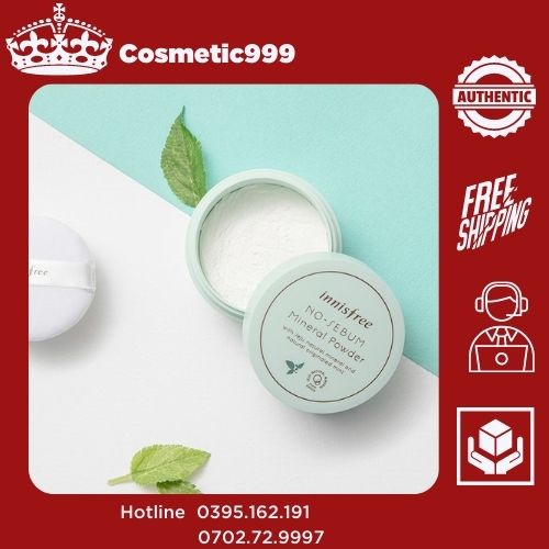 (auth 100% )Phấn Phủ Kiềm Dầu Innisfree No-Sebum Mineral Powder -cosmetic999