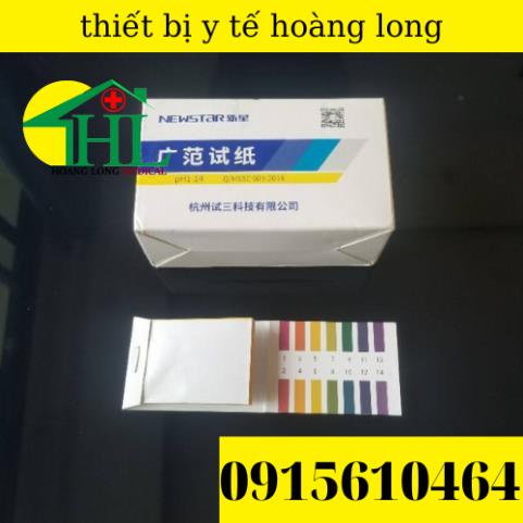 [1 Hộp 20 Tệp ] Giấy Quỳ Tím Thử Độ pH Thang Đo Từ 1 Đến 14