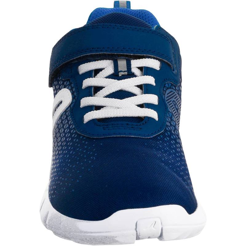 Giày thể thao đi bộ thể dục Decathlon NEWFEEL Soft 140 cho trẻ em - Xanh navy/ Trắng